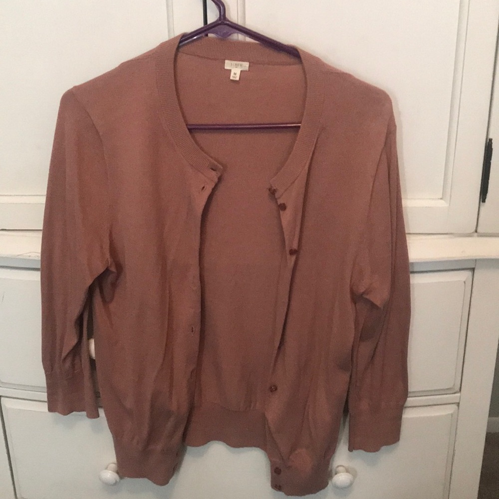 Matching J Crew cardigan and tank set